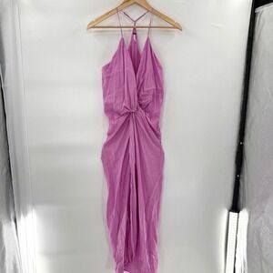 Young Fabulous & Broke Orchid Pink Twisted Front Siren slip Dress Small